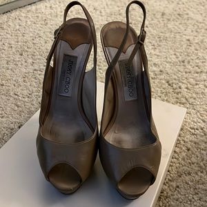 Jimmy Choo kid leather nude- used